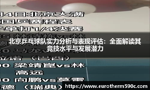 北京乒乓球队实力分析与表现评估：全面解读其竞技水平与发展潜力