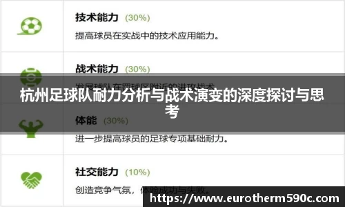 杭州足球队耐力分析与战术演变的深度探讨与思考