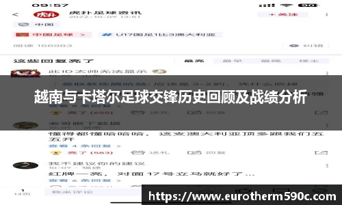 越南与卡塔尔足球交锋历史回顾及战绩分析